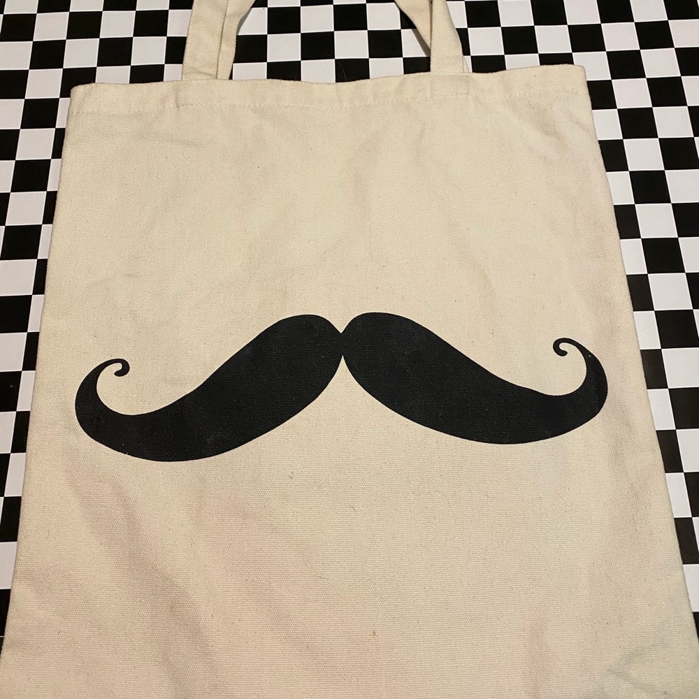 You Mustache this CANVAS TOTE!
